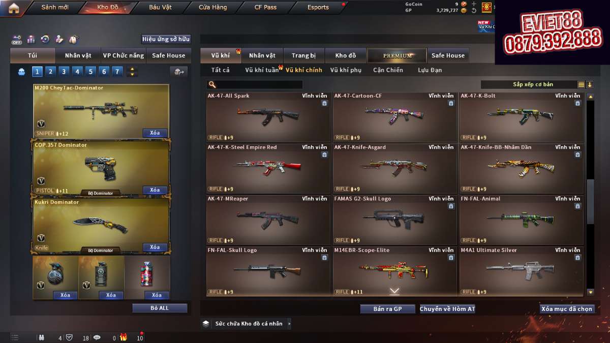 shop acc cf uy tin gia re
